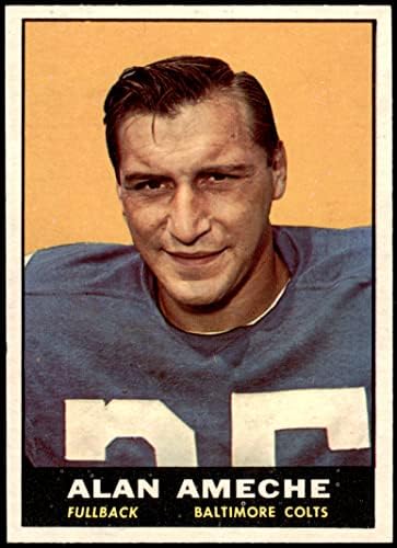 1961 Topps 3 Alan Ameche Baltimore Colts (Futbol Kartı) NM / MT Colts Wisconsin