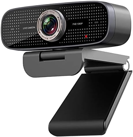 JETAKu 1080P Geniş Açılı Akışlı Web Kamerası - Video Konferans ve Kayıt için Mikrofonlu HD Web Kamerası, USB Kamera