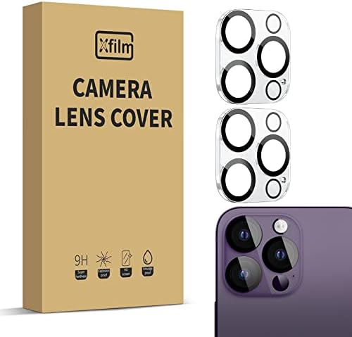 Xfilm Kamera Lens Koruyucu iPhone 14 Pro / iPhone 14 Pro Max Kamera Lens Koruyucu, Ultra Net Temperli Cam Tam Kamera