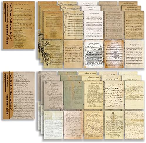 Scrapbooking için 120 Adet Vintage Kağıtlar, Önemsiz Günlük Kağıdı Scrapbooking Malzemeleri, Günlük Kaydı için Retro