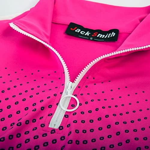 JACK SMİTH kadınlar uzun kollu egzersiz gömlek nem esneklik Golf Gömlek başparmak delikleri ile S-2XL
