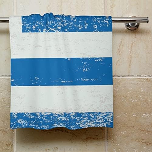 Yunanistan Bayrağı Yüz Havlusu Premium Havlu Lif Yıkama Bezi Otel Spa ve Banyo için