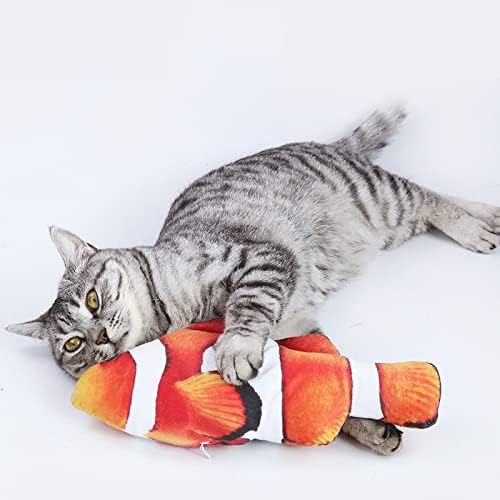 lvair Pet Malzemeleri Catnip Balık Oyuncak Peluş Simülasyon Kedi Oyuncak Balık Kedi Zile Oyuncak Peluş Yastık Peluş
