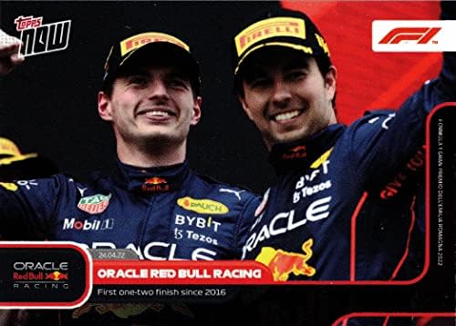 2022 Formula 1 F1 Şimdi Zirvede 14 Oracle Red Bull Yarışı Max Verstappen ve Sergio Perez Kartı