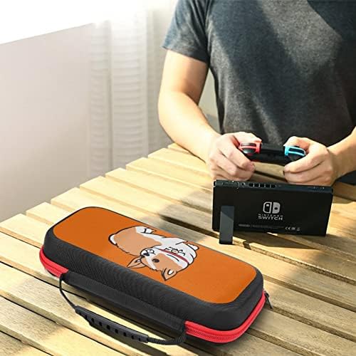 Corgi Yavru Anahtarı Taşıma çantası Koruyucu Kapak Sert Kabuk Seyahat Kılıfı Nintendo Anahtarı ile Uyumlu