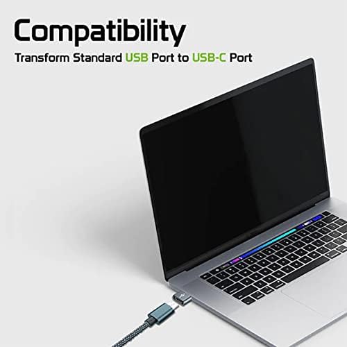 USB-C Dişi USB Erkek Hızlı Adaptör, Şarj Cihazı, senkronizasyon, Klavye, Fare, Zip, Gamepad, pd(2 paket)Gibi OTG