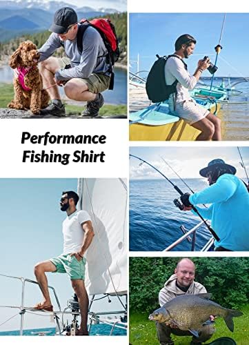 BALEAF erkek Güneş Koruma Gömlek UV SPF Balıkçılık Gömlek UPF 50 + Uzun Kollu Döküntü Guard Yüzme Hızlı Kuru