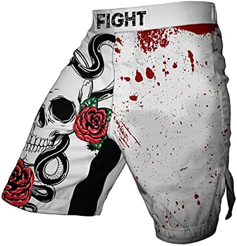 Huatu Yılan Kafatası MMA BJJ Grappling Savaş Eğitim Şort Erkekler için