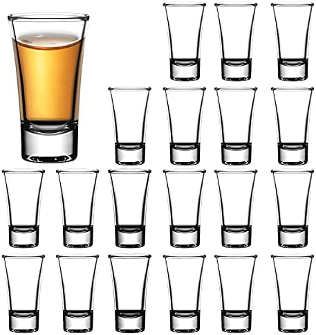 Shot bardakları Seti, 2 OZ viski bardağı, Ağır Tabanlı Votka Bardağı, Viski, Votka,Tekila, Likör için Şeffaf shot