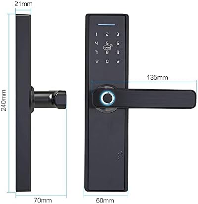 ZYZMH Akıllı APP parmak izi kapı Kilidi Kart Dijital Kod elektronik dış kapı kilidi Ev Güvenlik Gömme Kilit