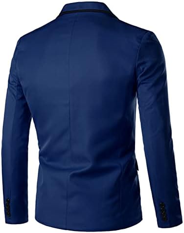 Maiyifu-GJ erkek Slim Fit Hafif Takım Elbise Ceket Bir Düğme Yaka Slim Fit İş Blazer Casual Düğün Parti Spor Ceket