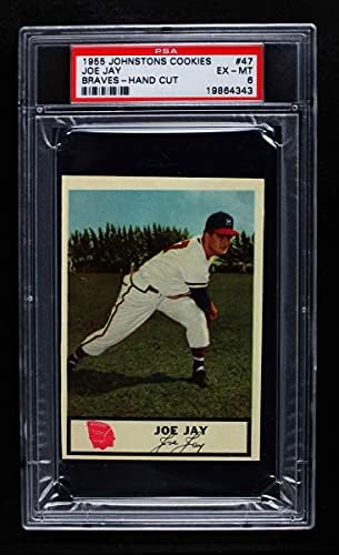 1955 Johnston Kurabiyeleri 47 Joey Jay Milwaukee Braves (Beyzbol Kartı) PSA PSA 6.00 Braves