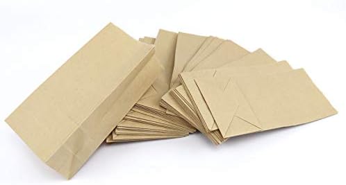 Mini Kahverengi Kağıt Torbalar, Kslong 50 adet Küçük Kraft Kağıt Torbalar 1 LB 3. 5x2.2x6. 7” Bebek Duş Düğün Favor