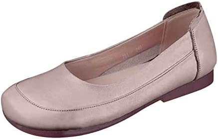 Kadınlar için düz ayakkabı Kadınlar için yürüyüş ayakkabısı Bayan Ayakkabıları Retro moda ayakkabılar Yumuşak Taban