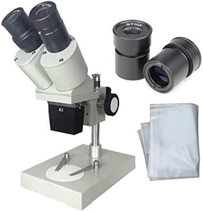 Mikroskop Aksesuarları Kiti Yetişkinler için 40X Binoküler Stereo Mikroskop Optik Cam Lens Metal Gövde Laboratuar