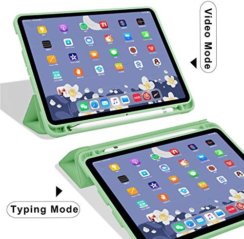 kenke iPad kılıfı Pro 11 inç 2020/2018, Ultra Hafif Üç Katlı Standı Darbeye Dayanıklı Durumda kalemlik, yumuşak TPU