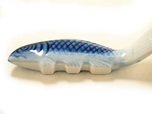 SAZAN Mavisi Jiki Japon Porselen 5'li Yemek Çubuğu Seti