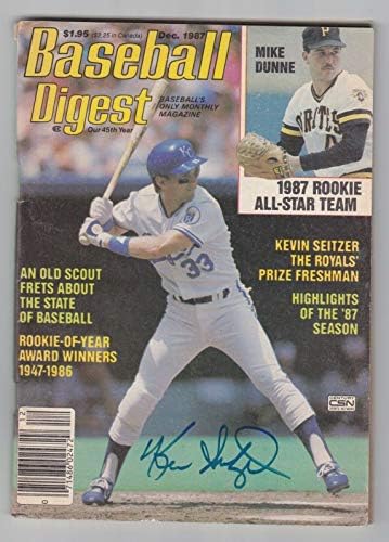 Kevin Seitzer Aralık 1987'de imzaladı Beyzbol Özeti B&E Hologram İmzalı Beyzbol Topları ile