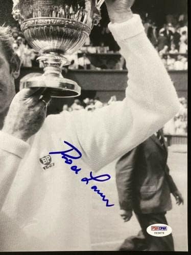 Rod Laver İmzalı Fotoğraf 11x14 Tenis Otomatik Davis Kupası Grand Slam Kupası PSA / DNA 2 İmzalı Tenis Fotoğrafları