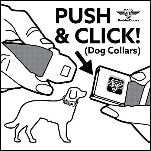 Toka-Aşağı Emniyet Kemeri Tokası Köpek Tasması-Kırmızı Güller / Puantiyeli Turkuaz-1,5 Geniş-18-32 Boyuna Uyar-Büyük
