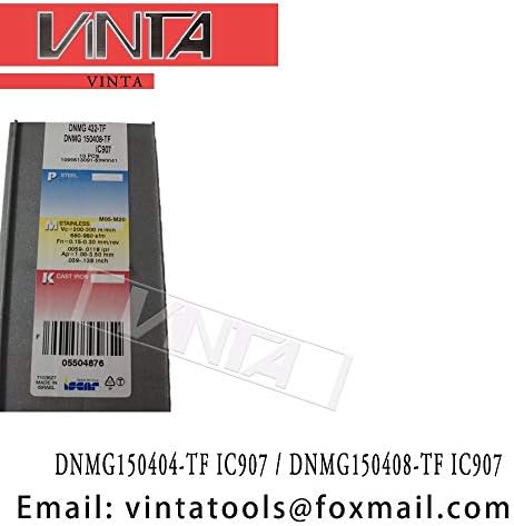 FİNCOS DNMG150404-TF IC907 / DNMG150408-TF IC907 CNC Karbür Dönüm Ekler - (Uç Genişliği (mm): DNMG150408-TF IC907,