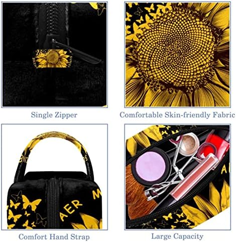 Kadınlar için kozmetik Çantaları, Çanta Çantalar Makyaj Organizatör Depolama Makyaj Çantası Kızlar, Çiçek Kelebek