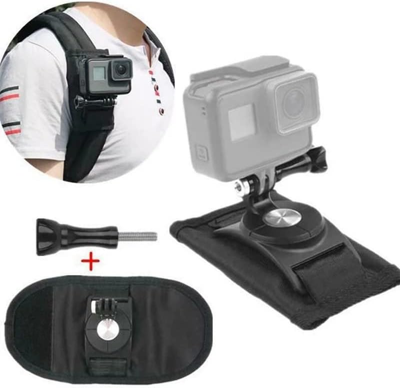 SDEWFG Spor Kamera Sırt Çantası Klip Kamera Omuz Askısı Toka Tutucu Aksesuarları
