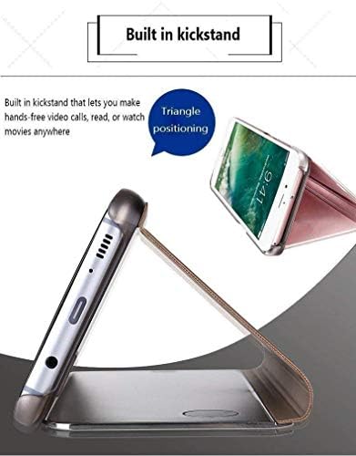 Samsung Galaxy S10 Kılıf Kapak EMAXELER Şık Ayna Kaplama Flip Tam Vücut Koruyucu Yansıma Samsung S10 için Ultra İnce