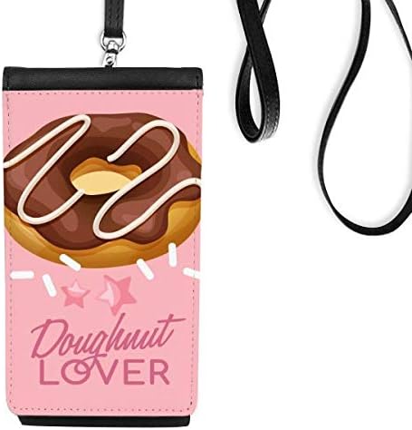 Çikolatalı çörek Batı tatlı telefon cüzdan çanta asılı cep kılıfı siyah cep