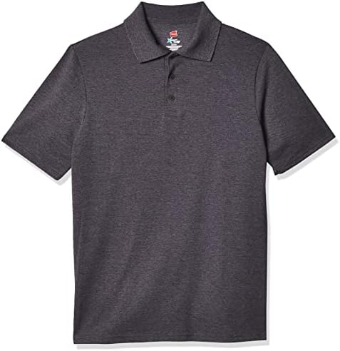 Hanes Erkek X-Temp Kısa Kollu Polo Gömlek, Orta Ağırlık Erkek Gömleği