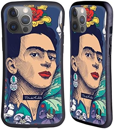 Kafa Çantası Tasarımları Resmi Lisanslı Frida Kahlo Çiçekler Kroki hibrid telefon kılıfı ile Uyumlu Apple iPhone