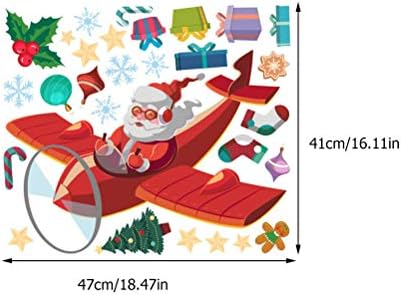 ABOOFAN 1 Adet Noel Vitrin Dekoratif Sticker Güzel Arka Plan Çıkartmaları Cam Dekor Parti İyilik