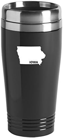 16 oz Paslanmaz Çelik İzoleli Tumbler-Iowa Eyalet Taslağı-Iowa Eyalet Taslağı