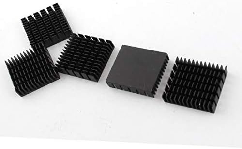 Yeni Lon0167 5 ADET yedek özellikli parçalar 40mm x güvenilir etkinlik 11mm x 40mm siyah alüminyum yonga seti ısı