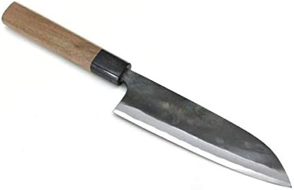 Sakai Takayuki Aonikou (Mavi Çelik 2)Kaplı Siyah Dövme Santoku Bıçak 170mm/6.7