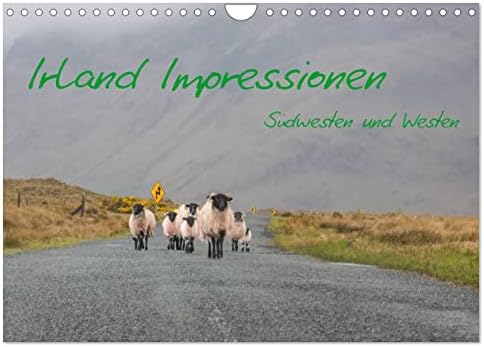Irland Impressionen Südwesten und Westen (Wandkalender 2023 DIN A4 quer), Calvendo 2023 monthly calendar