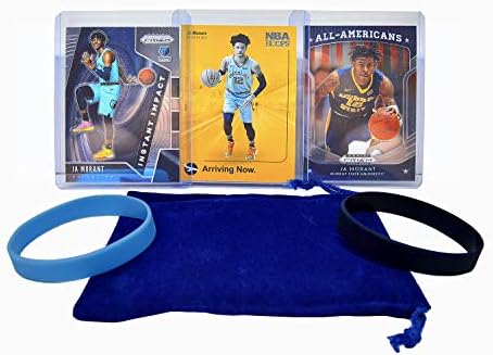 Ja Morant Basketbol Kartları Çeşitli (3) Paket-Memphis Grizzlies Ticaret Kartı Hediye Paketi