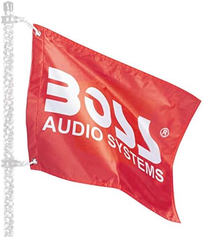 BOSS Audio Systems BAFLG1-LED kamçıları için Boss bayrağı. Elektrikli Scooter için, Elektrikli Bisiklet, Jilet Scooter,
