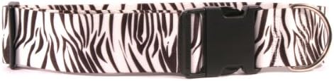Sarı Köpek Tasarımı Siyah Zebra Köpek Tasması Boyun 18 ila 28, Büyük/2 Genişliğe Uyar