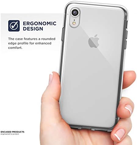 Kılıflı iPhone XR Kemer Klipsli Şeffaf Kılıf (Reveal Serisi) Döner Kılıflı Slim fit Koruyucu Tampon Kapak (Güçlendirilmiş