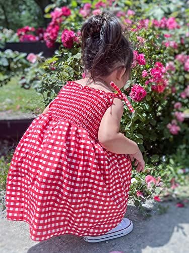 Vıeılle Toddler Bebek Kız yaz elbisesi Fırfır Sapanlar Prenses Sundress Çiçek Baskılı Rahat Plaj tatil elbisesi 1-5