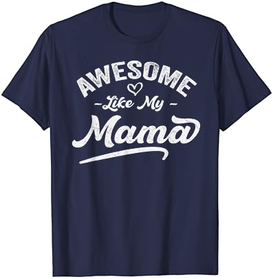 Oğlu Kızı Aşk İçin Anne Pun Serin Harika Gibi Benim Anne T-Shirt