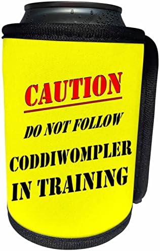 3dRose Dikkat Eğitimde Coddiwompler'ı Takip Etmeyin - Can Soğutucu Şişe Sargısı (cc_353228_1)