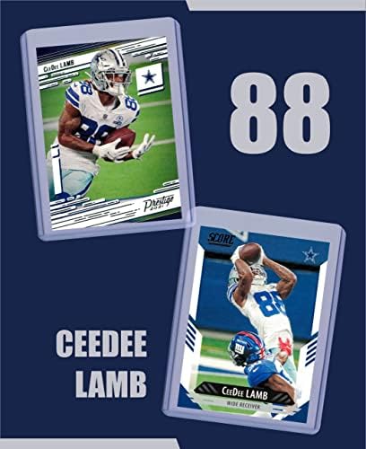 CeeDee Kuzu Futbol Kartları (5) Çeşitli Paket-Dallas Cowboys Ticaret Kartı Hediye Seti