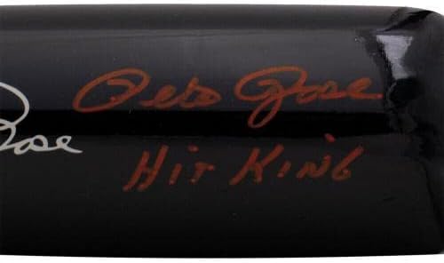 Pete Rose İmzalı Cincinnati Reds Siyah Mizuno Beyzbol Vuruşu Kral Pete Rose ORTAK İmzalı Beyzbol Topları