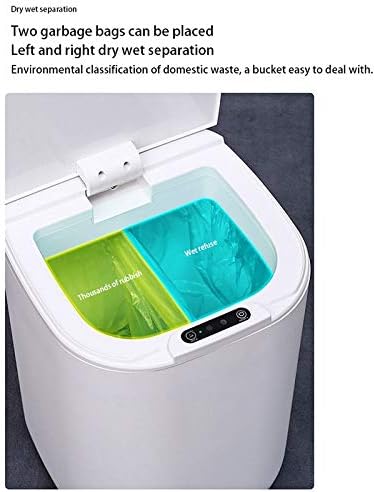 TKFDC 16L Akıllı çöp tenekesi Otomatik İndüksiyon Elektrikli Çöp Sensörü çöp kutusu Mutfak Banyo için (Renk: E)